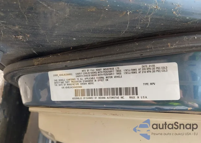 4S4BL84C654223464: 42362365