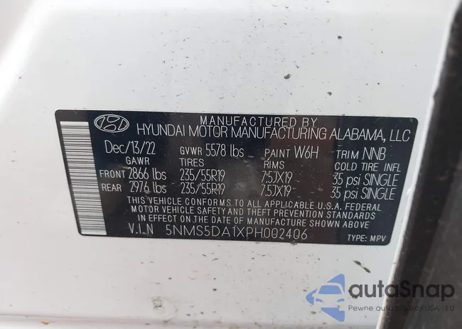 5NMS5DA1XPH002406: 42362370