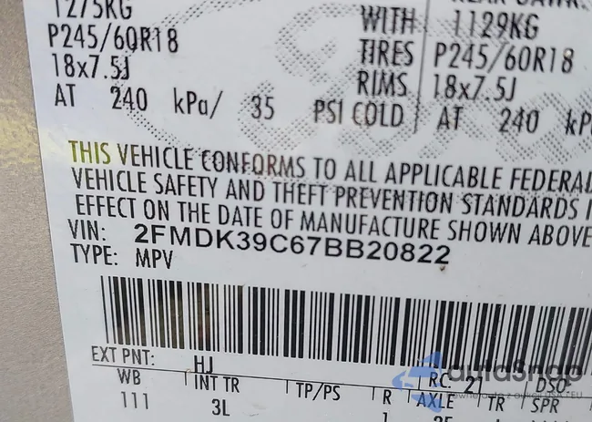 2FMDK39C67BB20822: 42362399