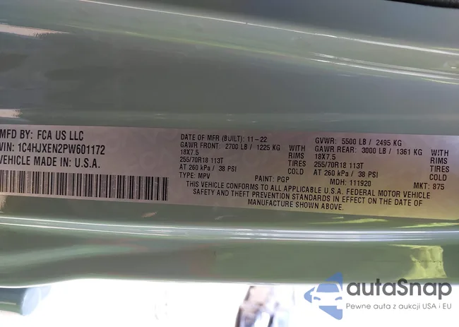 1C4HJXEN2PW601172: 42362527