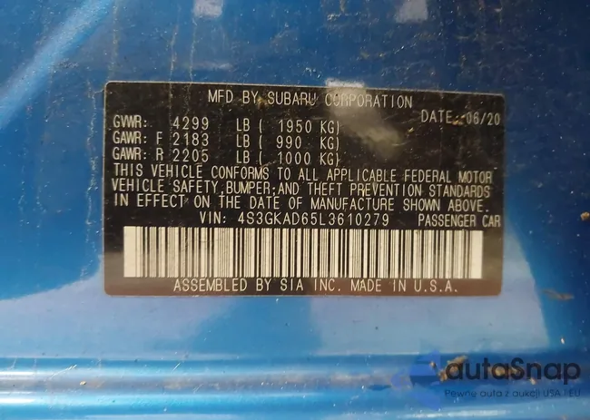 4S3GKAD65L3610279: 42361769