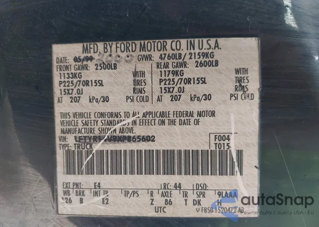 1FTZR15V8YTA01365: 42363147