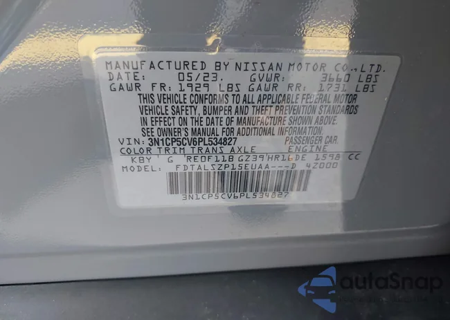 3N1CP5CV6PL534827: 42363156