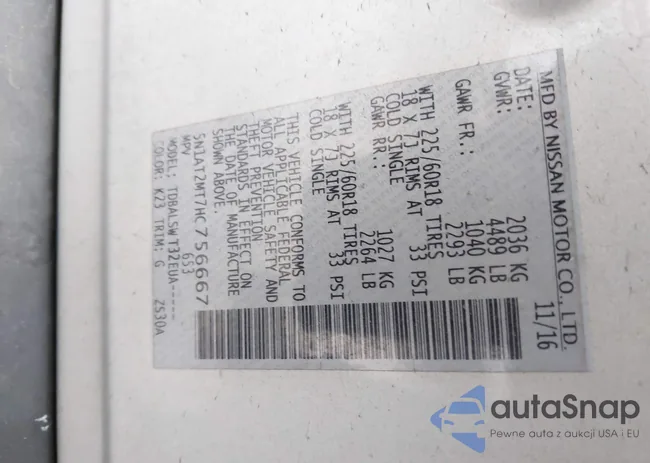 5N1AT2MT7HC756667: 42363165