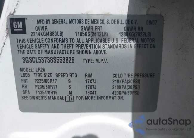 3GSCL53738S553826: 42363277