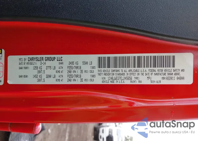 1C4BJWEG7EL245656: 42362956