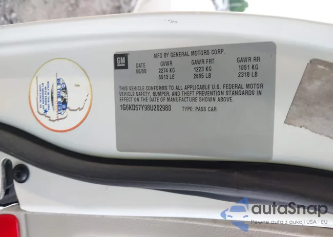 1G6KD57Y98U202980: 42364107