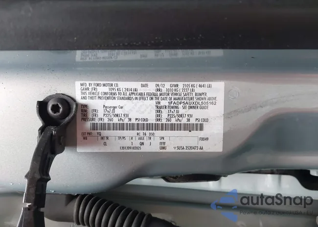 1FADP5AUXDL505162: 42364165