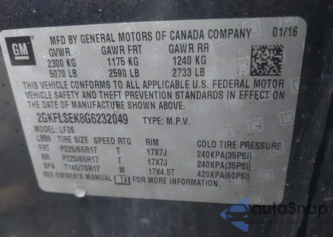 2GKFLSEK8G6232049: 42364168