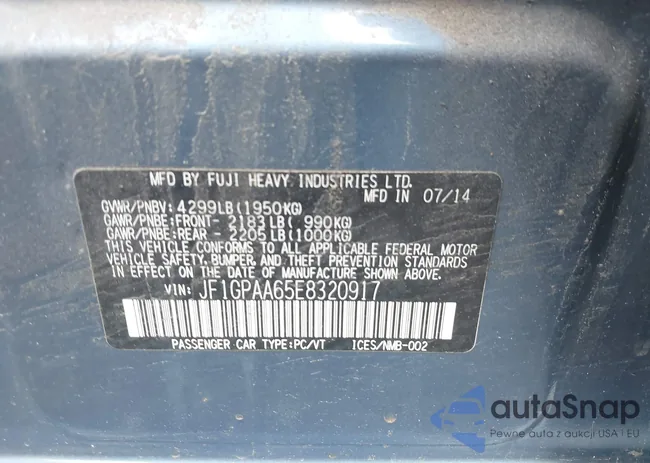 JF1GPAA65E8320917: 42364238