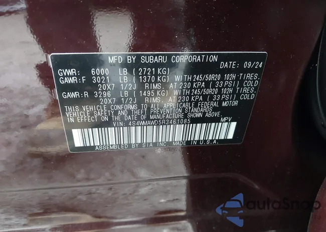 4S4WMAWD5R3461085: 42364309