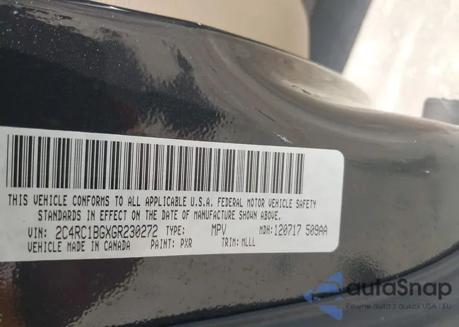 2C4RC1BGXGR230272: 42364329