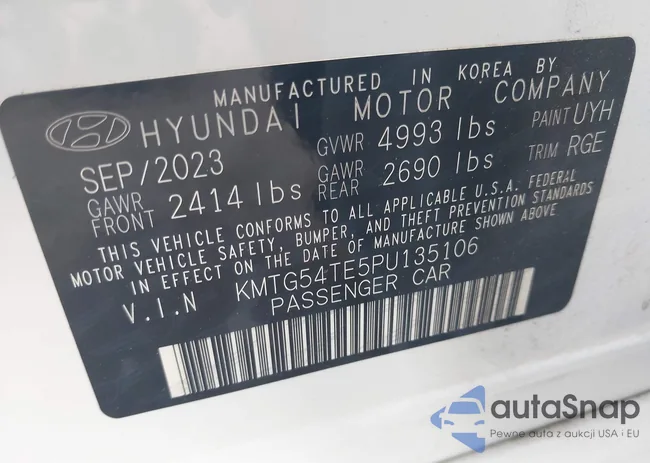 KMTG54TE5PU135106: 42364337