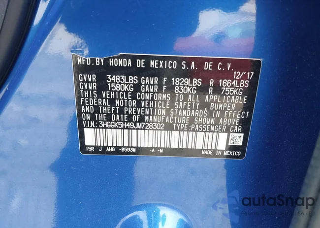 3HGGK5H49JM728302: 42364356