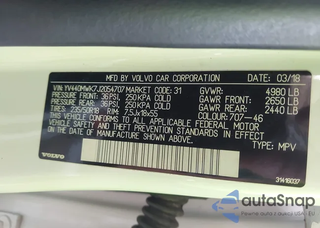 YV440MWK7J2054707: 42364359