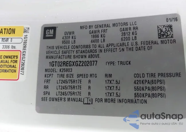 1GT02REGXGZ202077: 42364370