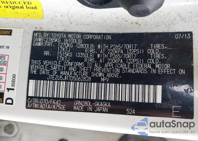 JTEZU5JR7D5062828: 42364434