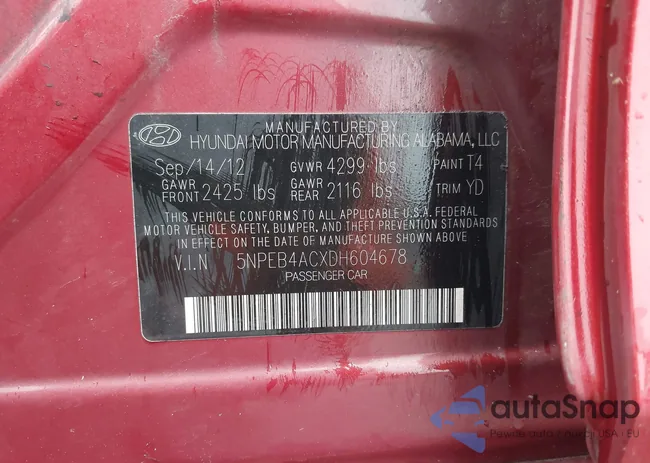 5NPEB4ACXDH604678: 42364599