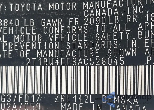 2T1BU4EE8AC528045: 42364632