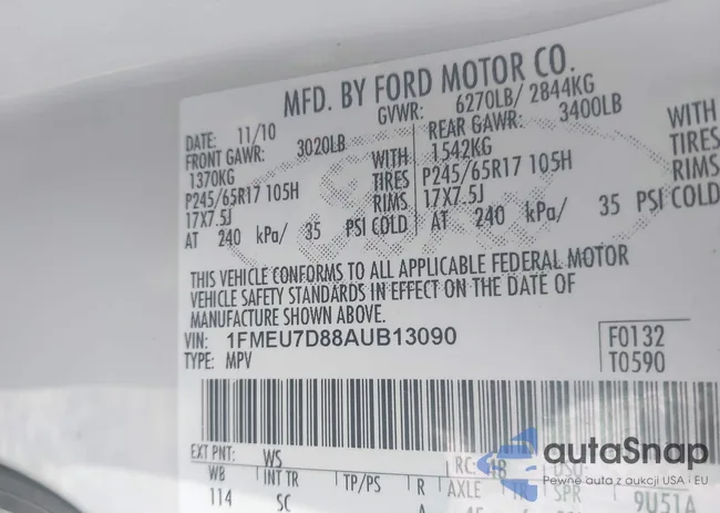 1FMEU7D88AUB13090: 42364672