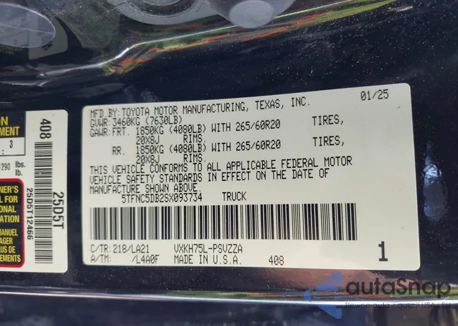 5TFNC5DB2SX093734: 42363817