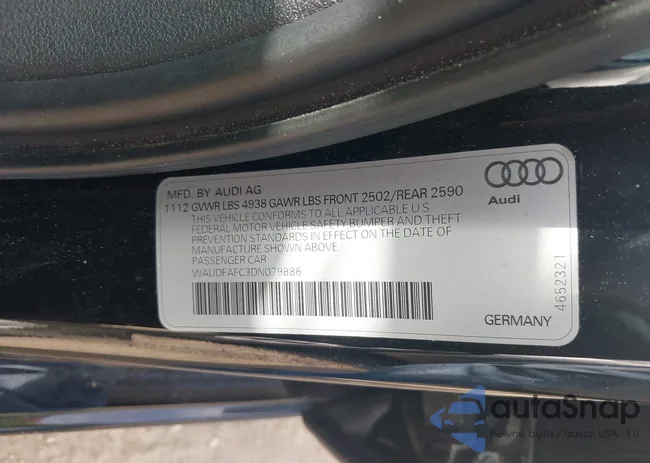 WAUDFAFC3DN079886: 42363846