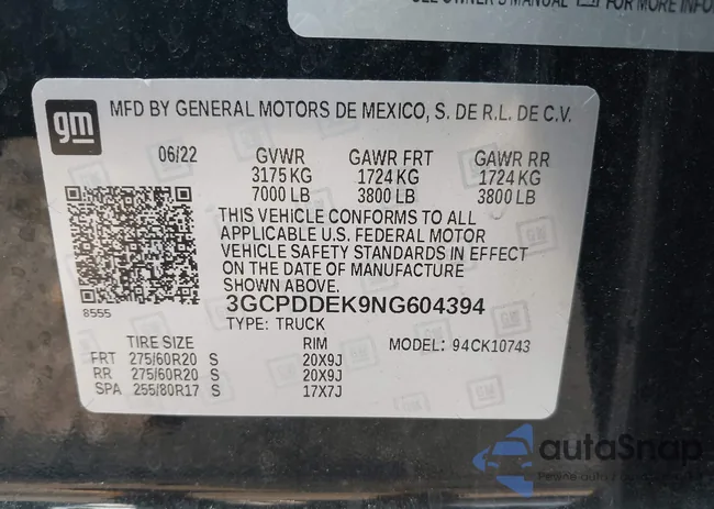 3GCPDDEK9NG604394: 42363973