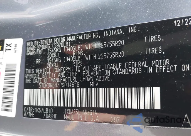 5TDKDRBH7PS014618: 42363989