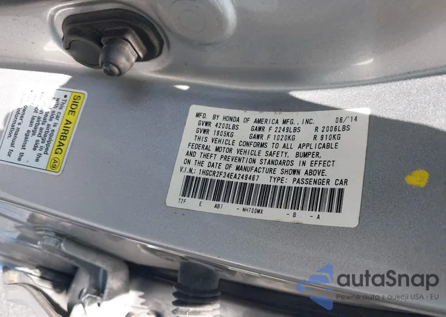 1HGCR2F34EA249467: 42364003