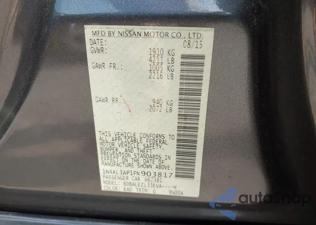 1N4AL3AP1FN903817: 42364015