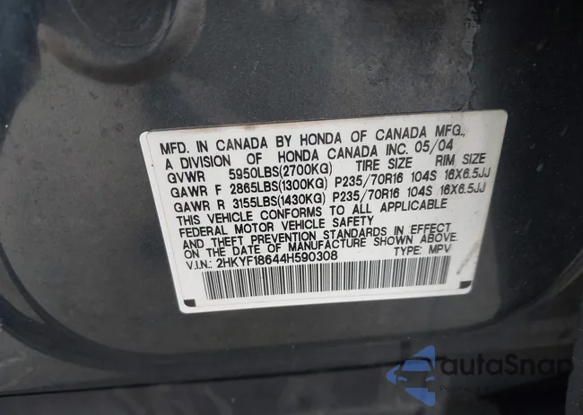 2HKYF18644H590308: 42365357