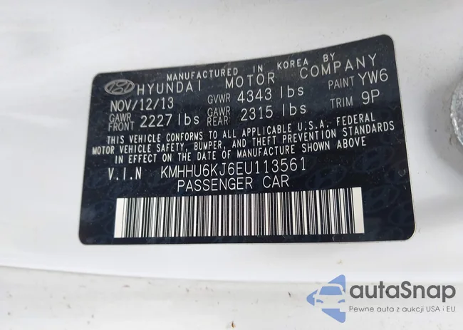 KMHHU6KJ6EU113561: 42365420