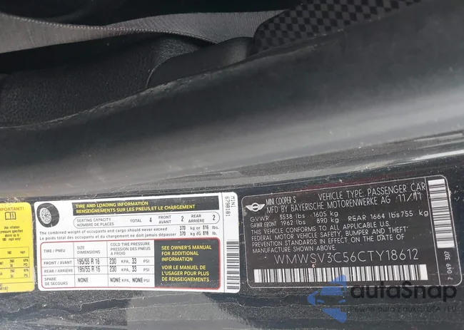 WMWSV3C56CTY18612: 42365441