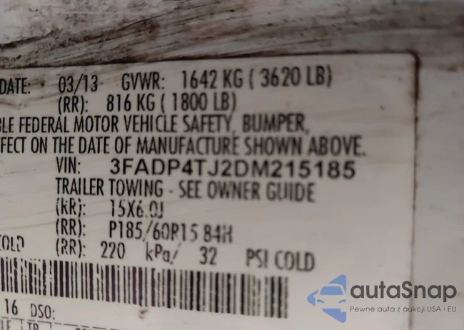 3FADP4TJ2DM215185: 42365480