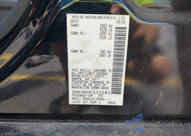 1N4BL4BV1KC115181: 42365504