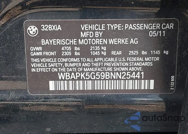 WBAPK5G59BNN25441: 42365540