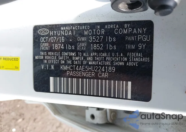 KMHCT4AE5HU224189: 42365607