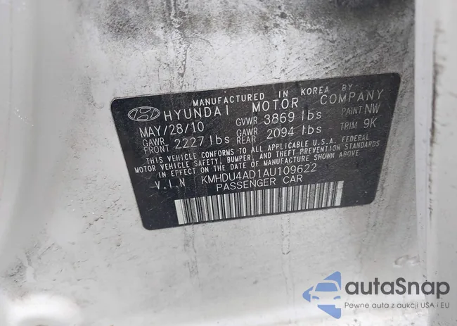 KMHDU4AD1AU109622: 42365610