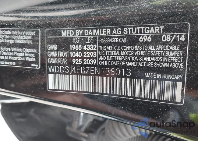 WDDSJ4EB7EN138013: 42365014