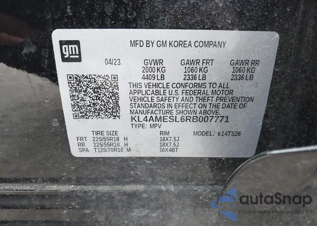 KL4AMESL6RB007771: 42365080