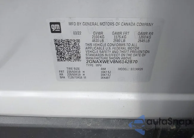 2GNAXWEV8N6142870: 42365086