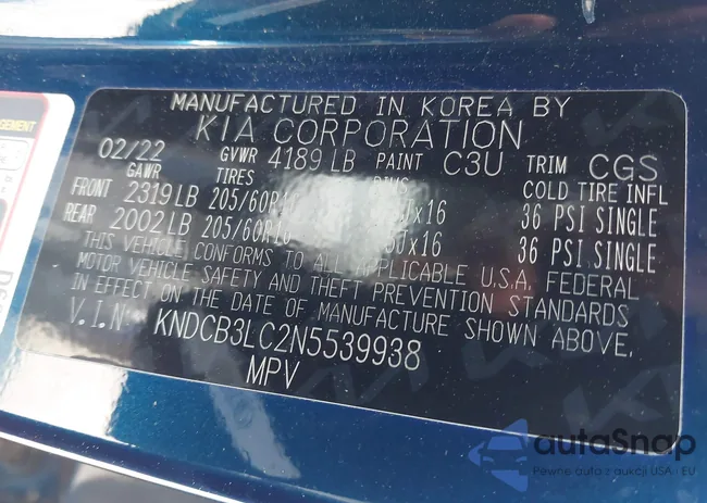 KNDCB3LC2N5539938: 42365088