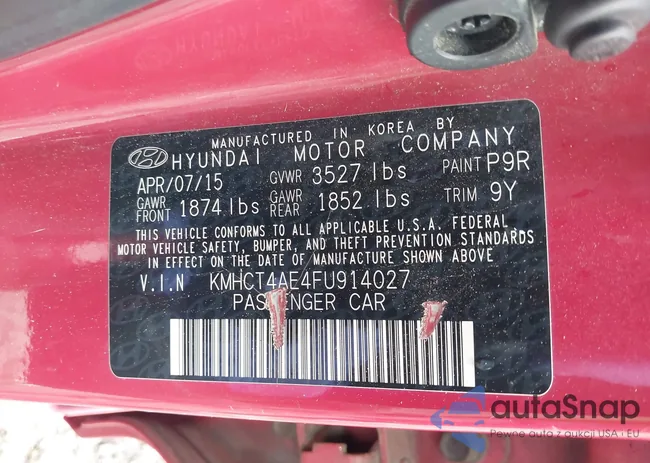 KMHCT4AE4FU914027: 42366309