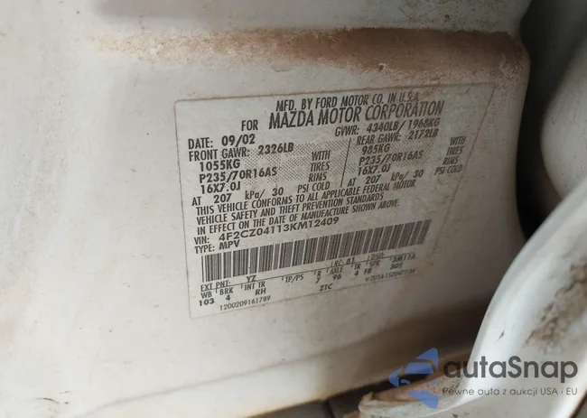 4F2CZ04113KM12409: 42366326