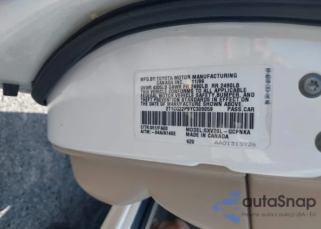 2T1CG22P9YC309059: 42366453