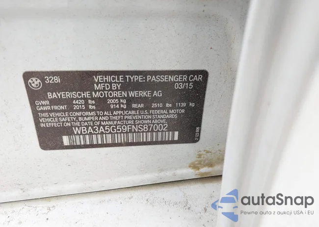 WBA3A5G59FNS87002: 42366574