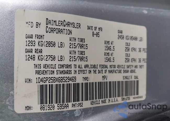 1D4GP25BX6B529469: 42365839