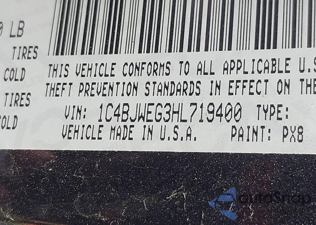 1C4BJWEG3HL719400: 42365859