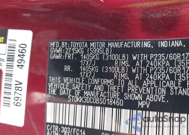 5TDKK3DC0BS018460: 42367167