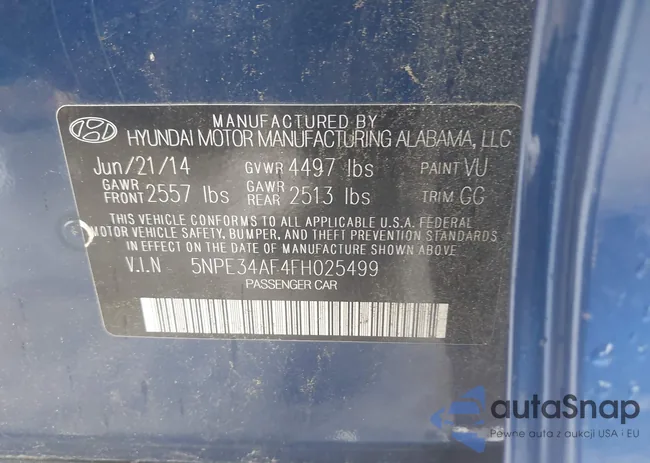 5NPE34AF4FH025499: 42366926